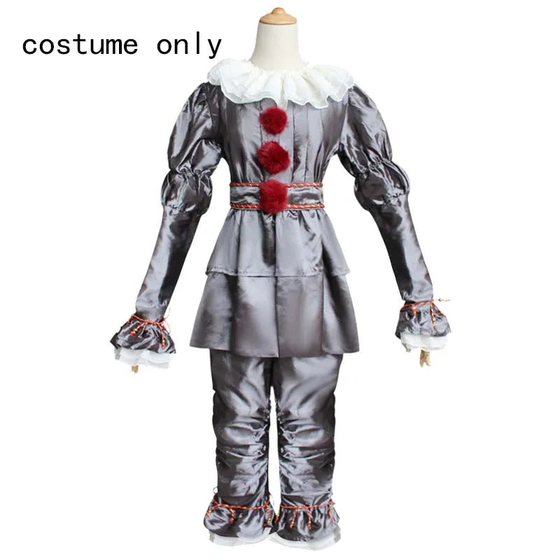 Pennywise Clown Costume – Adult & Kids Terror Cosplay for Halloween