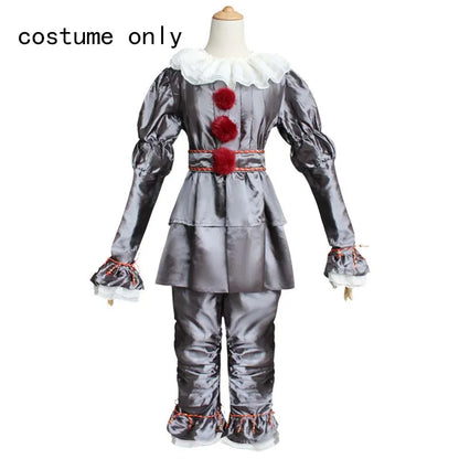 Pennywise Clown Costume – Adult & Kids Terror Cosplay for Halloween