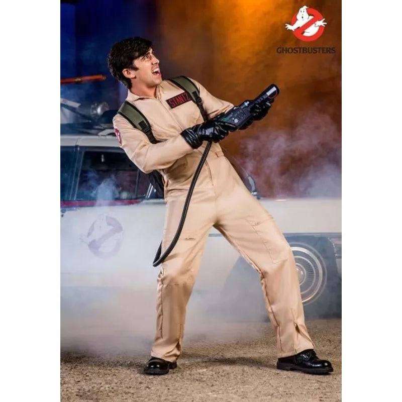 Ghostbusters Cosplay Suit, Halloween Costume with Backpack Prop