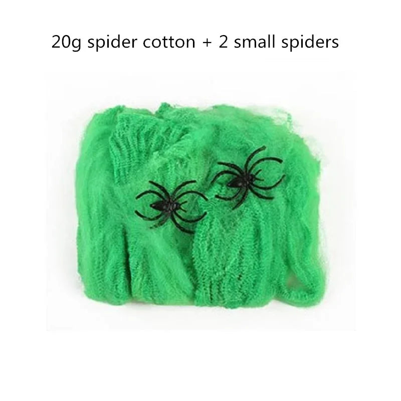 Giant Halloween Black Spider (30/90/150cm) with Web for Home & Haunted House Decor