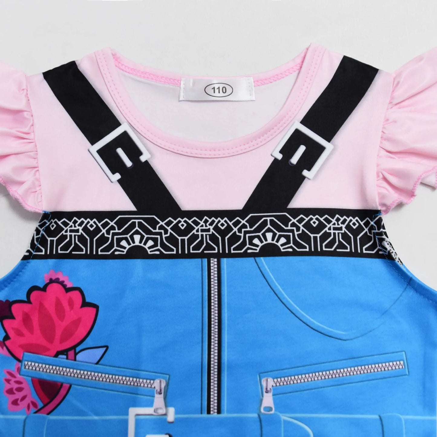 Kids KPop Demon Hunter Cosplay Dress, Cartoon Rumi Costume for Halloween & Xmas Party