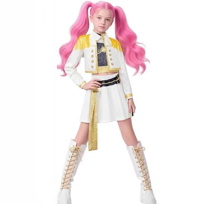 2025 Kpop Demon Hunter Cosplay Costume, Girls Stage Performance Outfit, Halloween