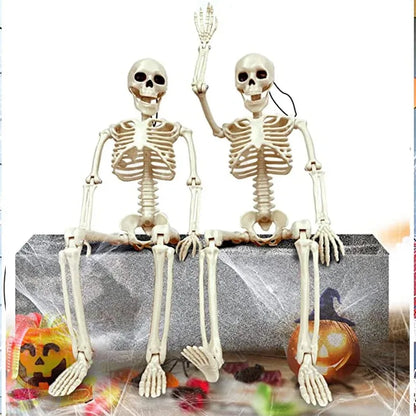 Posable Halloween Skeleton (40/90cm) Human Bones for Party & Haunted House Decor