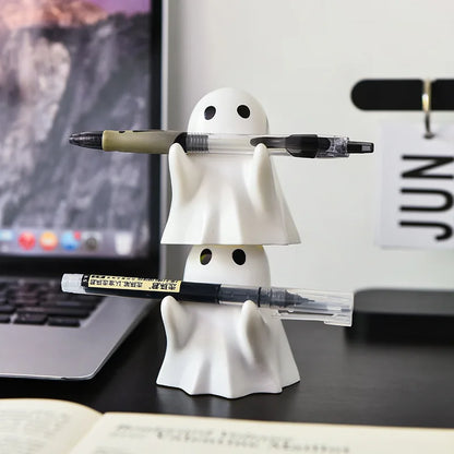 Halloween Cute Ghost Ornament Creative Desktop Decoration & Pen Holder