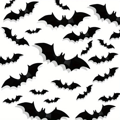 3D PVC Bat Wall Stickers – Halloween Scary Decorations & Party Props