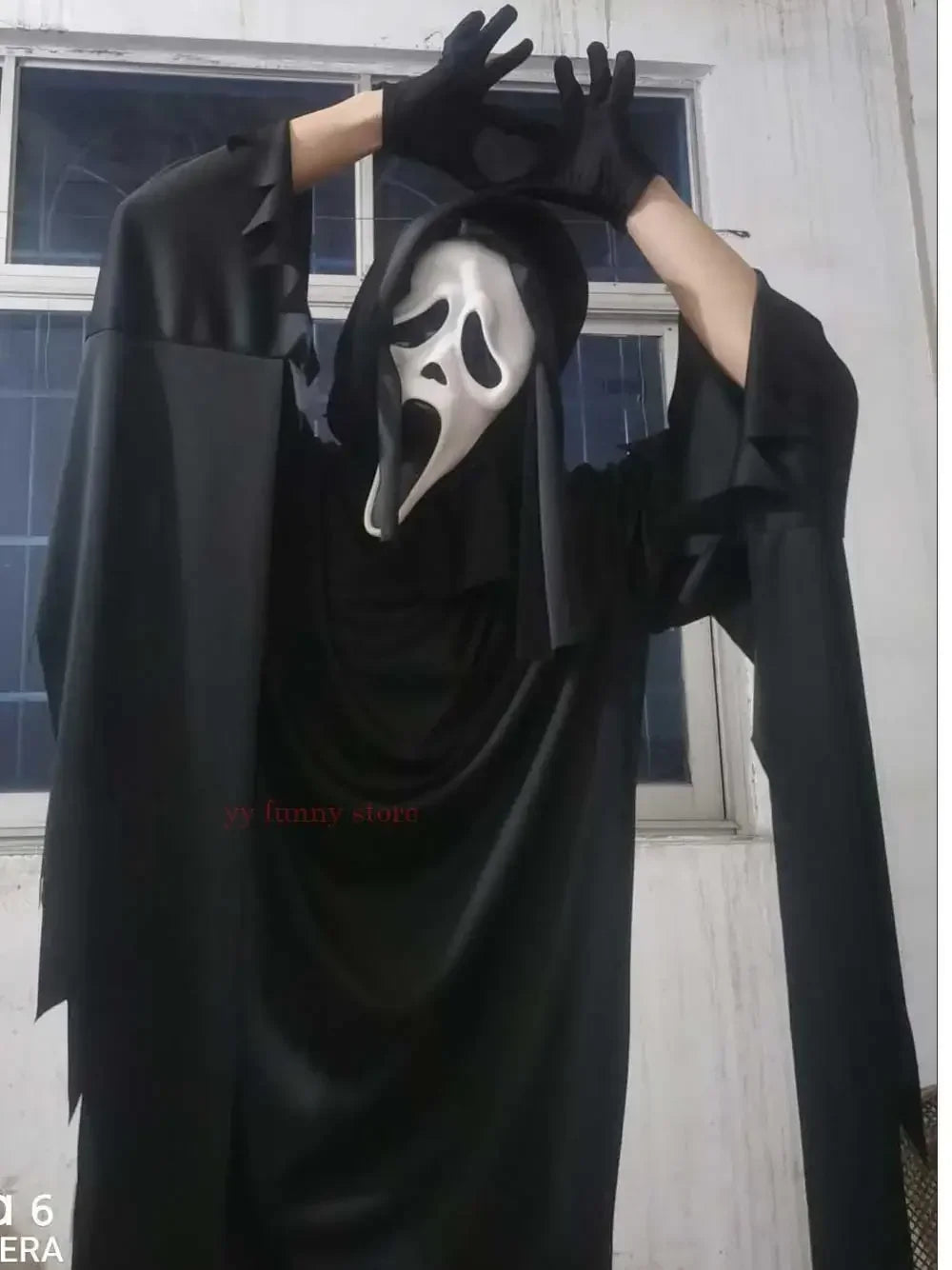 Kids Scream Costume, Halloween Ghostface Outfit for Boys & Teens