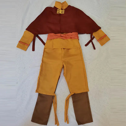 2025 Aang Cosplay Costume, Halloween Anime Con Outfit