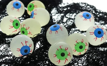 Glow-in-the-Dark Eyeball Bouncy Balls 32MM Halloween Scary Toys (5/10/20pcs)