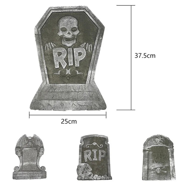 2023 Realistic Halloween Tombstone Decor for Haunted House & Yard