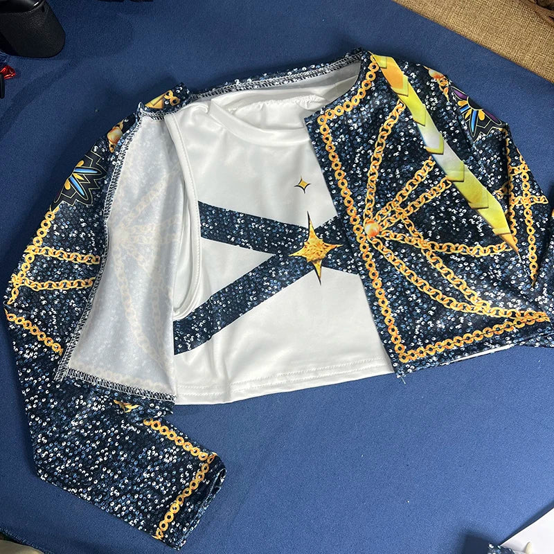 Kids Mira Rumi Zoey Cosplay Costume – Black Stage Outfit for Halloween