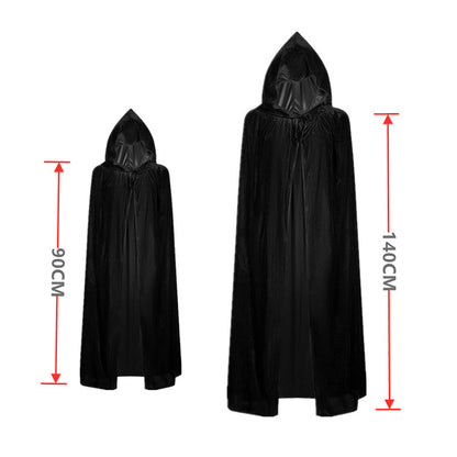 Grim Reaper Costume for Kids – Glowing Red Eyes, Gloves & Mask
