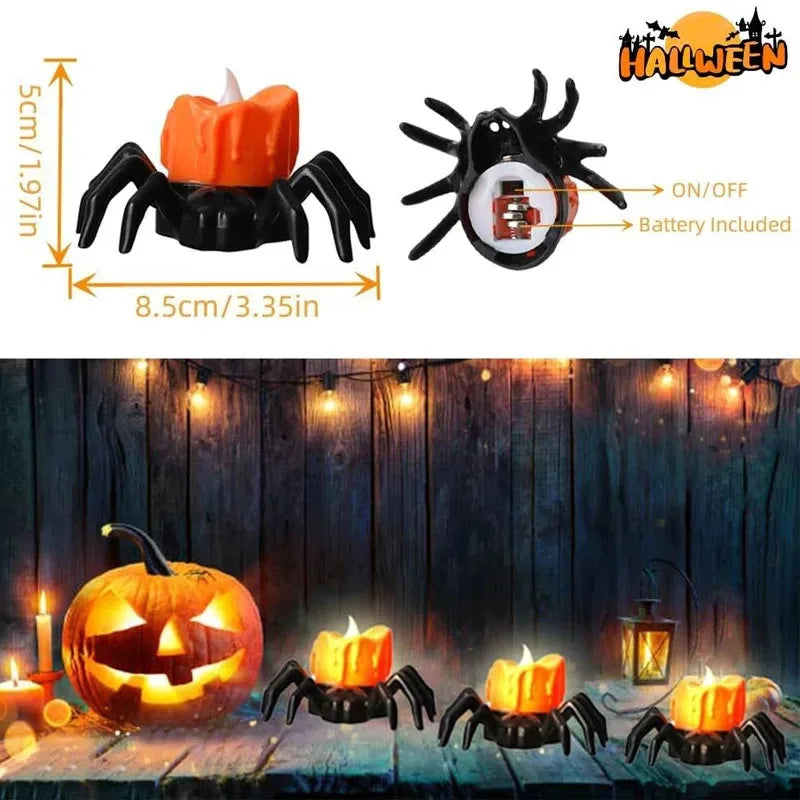 10/20PCS Cute Glowing Halloween Rings & Bracelets for Kids Party Decoration