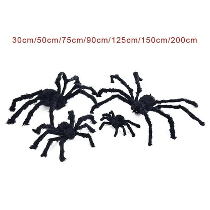 Giant Spider & Huge Web Halloween Decoration for Indoor & Outdoor Haunted Props