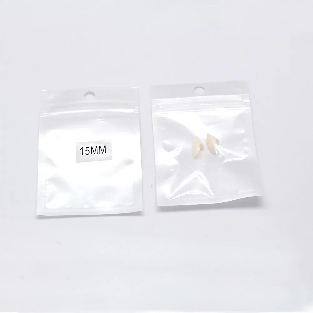 1 Pair Vampire Teeth Fangs Halloween Costume Props with Denture Adhesive
