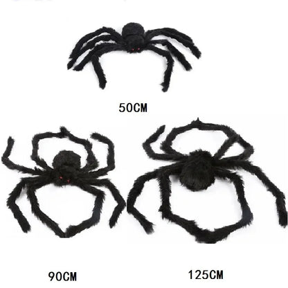 Giant Spider & Huge Web Halloween Decoration for Indoor & Outdoor Haunted Props