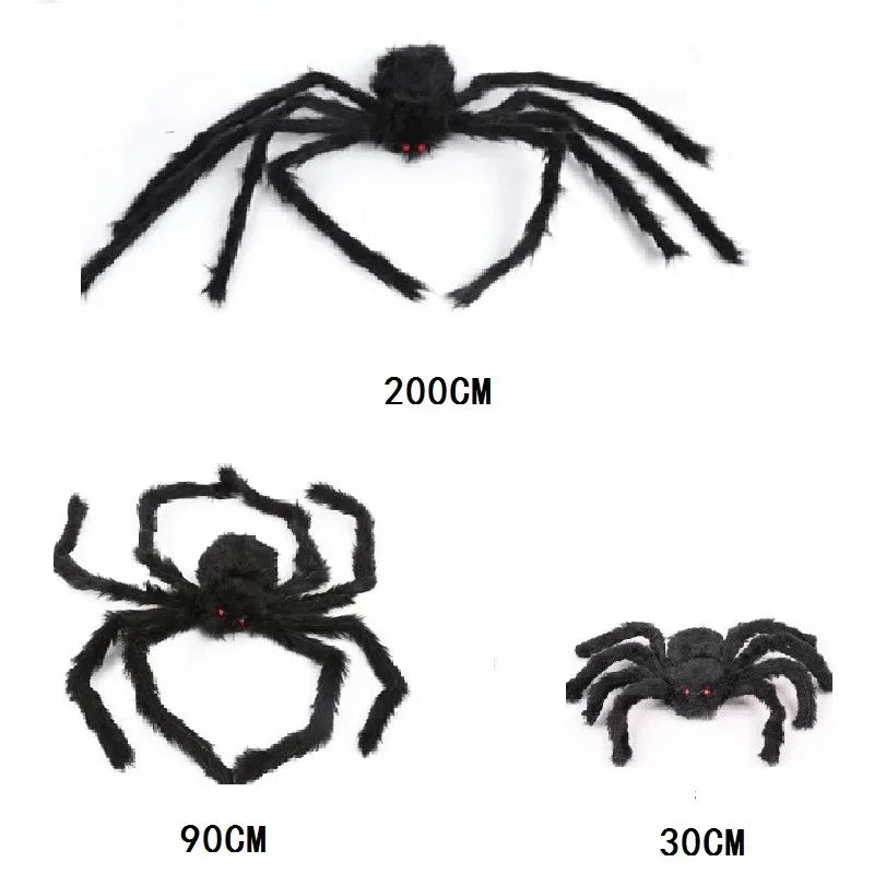 Giant Spider & Huge Web Halloween Decoration for Indoor & Outdoor Haunted Props