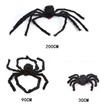 Giant Spider & Huge Web Halloween Decoration for Indoor & Outdoor Haunted Props