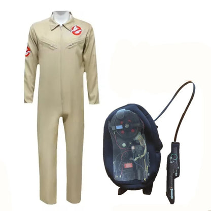 Ghostbusters Cosplay Suit, Halloween Costume with Backpack Prop