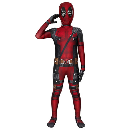 Deadpool 3 Kids Costume – Full Bodysuit Cosplay for Halloween