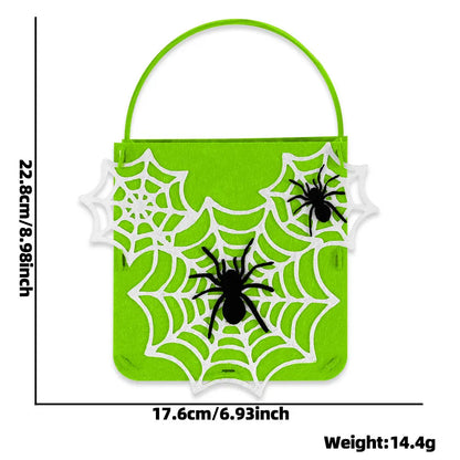 Felt Halloween Trick-or-Treat Bag with Spooky Pumpkin & Ghost Design