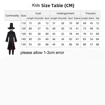 Children Demon Hunter Cosplay Set for Boys & Girls - Saja Kpop Costume with Top, Pants, Hat, and Earrings