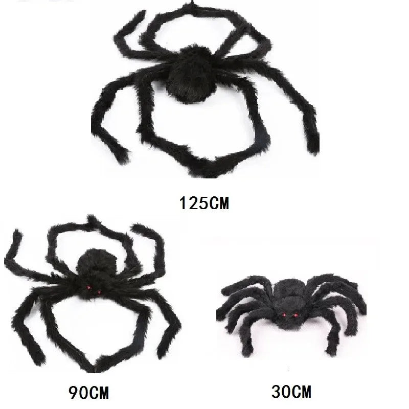 Giant Spider & Huge Web Halloween Decoration for Indoor & Outdoor Haunted Props