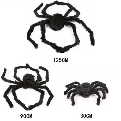 Giant Spider & Huge Web Halloween Decoration for Indoor & Outdoor Haunted Props