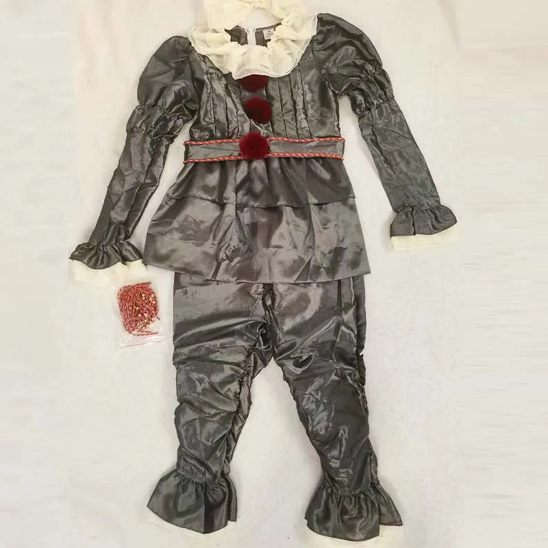 Pennywise Clown Costume – Adult & Kids Terror Cosplay for Halloween