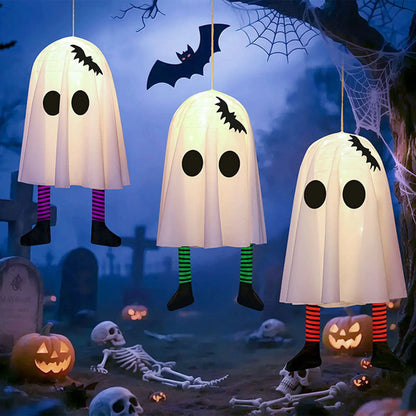 Glowing White Ghost with Fairy Lights 50cm Halloween Outdoor Party Decoration