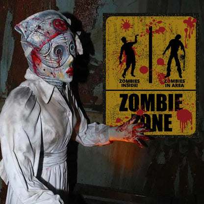 Halloween Horror Wall Stickers – Bloody Toilet & Glass Parody Decor