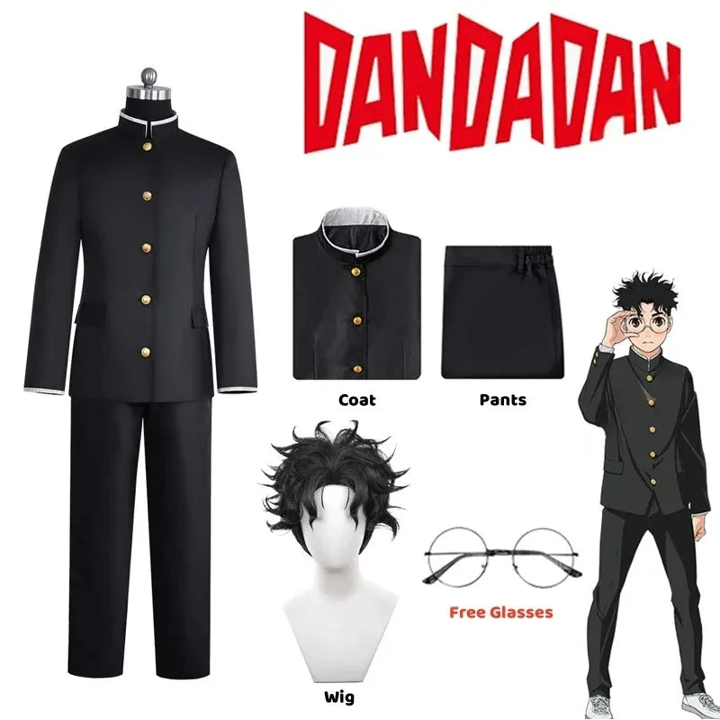 Ken Takakura Cosplay Costume, Black Jacket & Pants, Halloween Party Men’s Uniform