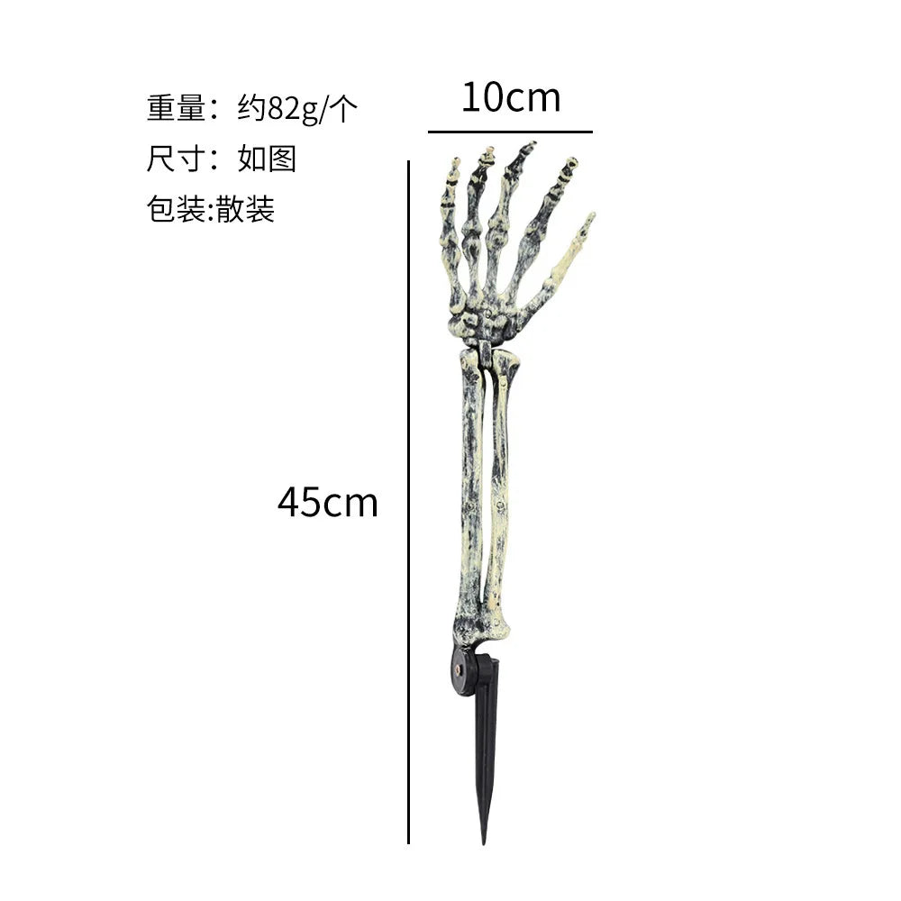 Posable Halloween Skeleton (40/90cm) Human Bones for Party & Haunted House Decor