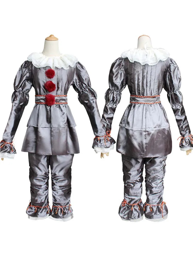 Pennywise Clown Costume – Adult & Kids Terror Cosplay for Halloween
