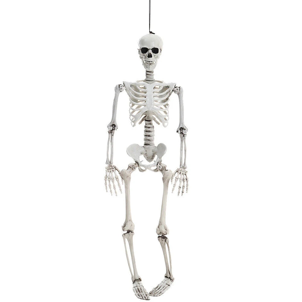Full Life-Size 90CM Movable Human Skeleton Halloween Hanging Prop