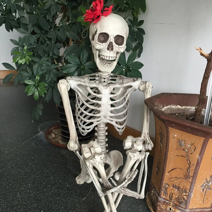 Full Life-Size 90CM Movable Human Skeleton Halloween Hanging Prop