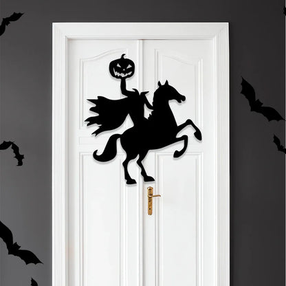 Halloween decoration room door stickers window decor skeleton hand pumpkin DIY devil witch hat glass window stickers ghost