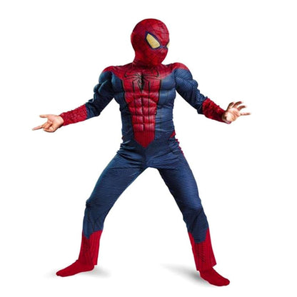 Kids Red Peter Parker Muscle Costume, Halloween Cosplay, Christmas & New Year Gift
