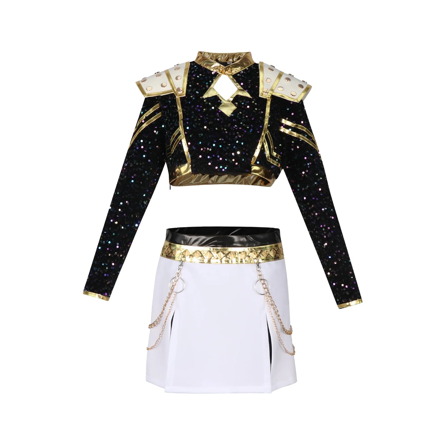 Black Golden Rumi Zoey Mira Cosplay Wig Halloween Costume for Women & Kids