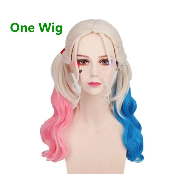 Kids Harleen Quinzel Joker Cosplay Set, Party Outfit with Jacket, Pants & T-shirt