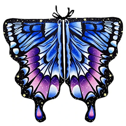Women's Stage Dance Butterfly Wings Cape, Adult Cosplay Party Accessory