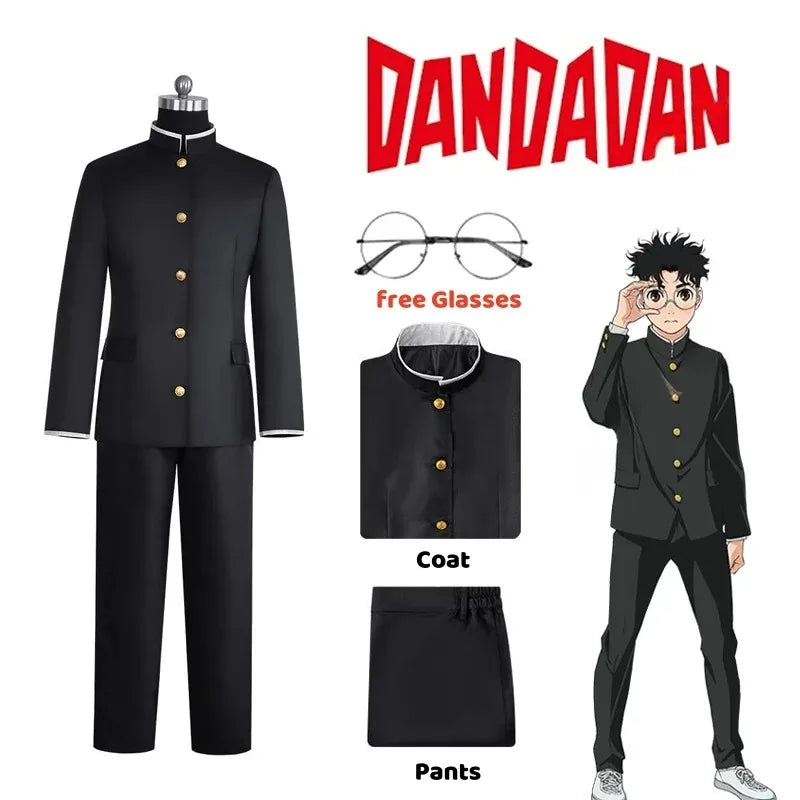 Ken Takakura Cosplay Costume, Black Jacket & Pants, Halloween Party Men’s Uniform