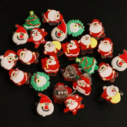 10/20PCS Cute Glowing Halloween Rings & Bracelets for Kids Party Decoration