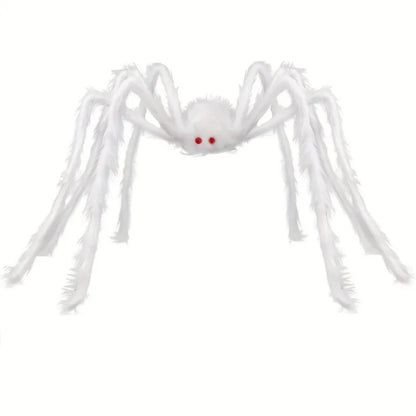 Big Plush White Giant Spider Halloween Horror Party Prop Outdoor Decoration